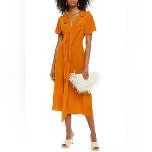 Victoria Beckham Midi Orange Dress